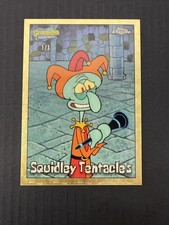 Marketplace image: 2025 Topps Chrome SpongeBob Squidley Tentacles 25th superfractor #122 1/1 VS37