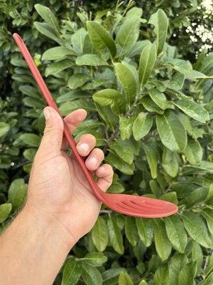  TUPPERWARE KITCHEN DUOS SLOTTED DIPPER SCOOP #1969 COOKING TOOL UTENSIL Red 