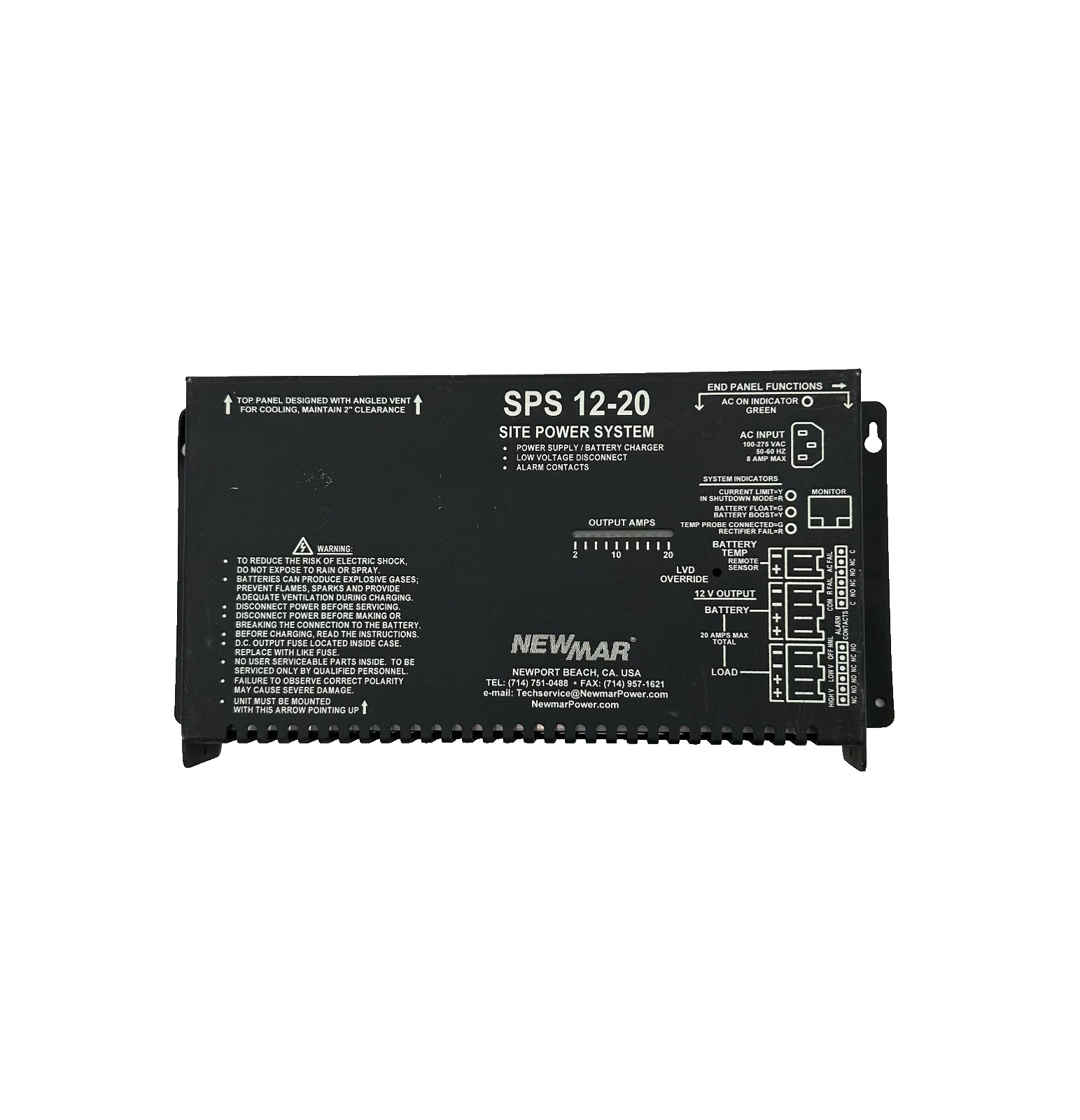 NewMar SPS 12-20 Site Power System 110/220V 12VDC 20A