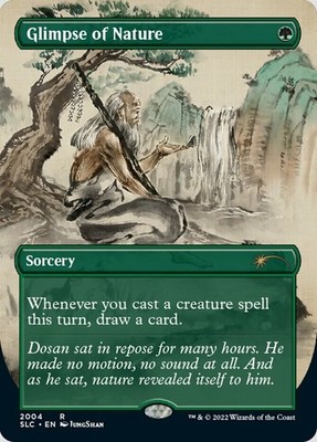 1x Glimpse of Nature ~~ Borderless (2004) NM-Mint, English Secret Lair MTG Magic