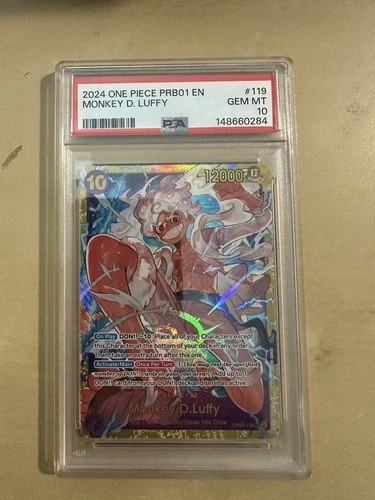2024 One Piece Monkey D. Luffy PRB01 SEC OP05-119 PSA 10
