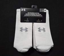 Under Armour Mens ,Performance -Training Cotton Cushioned Crew Socks SIZE 8.5-13
