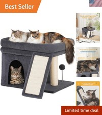 Cat Tree for Large Cats, 14Inch Cat Tree Tower with Scratching Post, 20x16.5I...