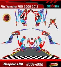 Kit Graphics Premium for Yamaha Raptor 700 2006-2012  Decals Stickers atv 