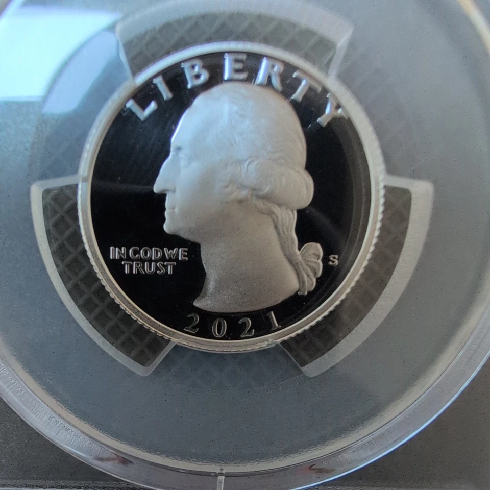 2021-S Crossing the Delaware Silver quarter PR70DCAM . - Image 4 of 4