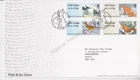 GB ROYAL MAIL FDC 2015 POST & GO WINTER FUR & FEATHERS WINTERLEY 2ND-1ST LARGE