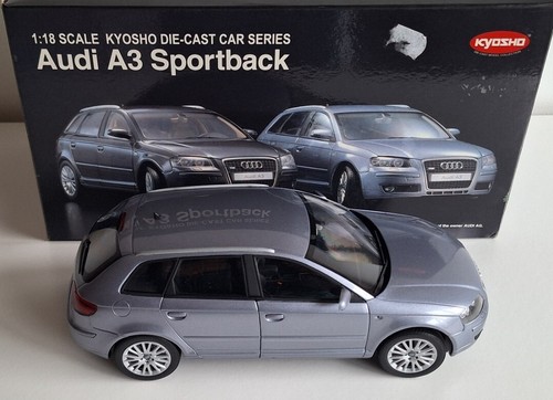 AUDI A3 3.2 V6 SPORTBACK 2004 ARGENTO 1:18 KYOSHO 09201LS ESTREMAMENTE RARO!! - Foto 19 di 23