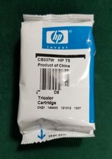 HP 75 Tri-Color Ink Cartridge CB337W Genuine HP Ink Brand New Sealed