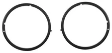 1971-72 Ford Mustang Headlamp Outer Bezel Pair New Dii