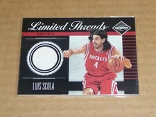 2011/12 Panini Limited THREADS LUIS SCOLA JERSEY ROCKETS /99 R6883