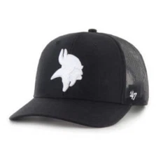 Minnesota Vikings '47 Brand Black Trucker Adjustable Strapback Hat