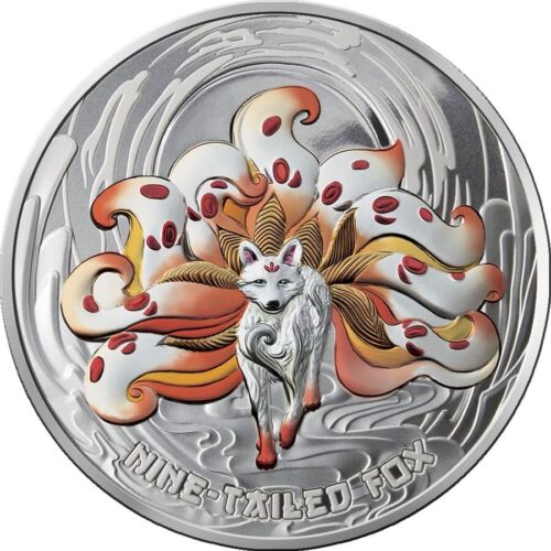 2023 Asian Mythical Creatures: Samoa - Nine Tailed Fox-mintage 300 world wide - Picture 1 of 4