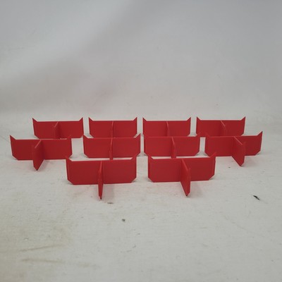 Fits Milwaukee Packout Low Profile Storage Tray Red T Divider 10 Organizers