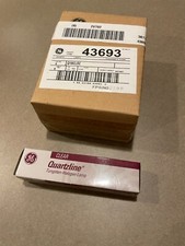 LOT OF 7 GE Quartzline Tungsten Halogen Lamp Clear Bulbs Q150CL/DC/2V 44384