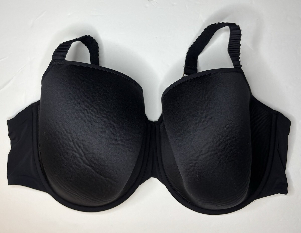 Thirdlove Womens Underwire 24/7 Classic T-Shirt Bra Black Size 44E
