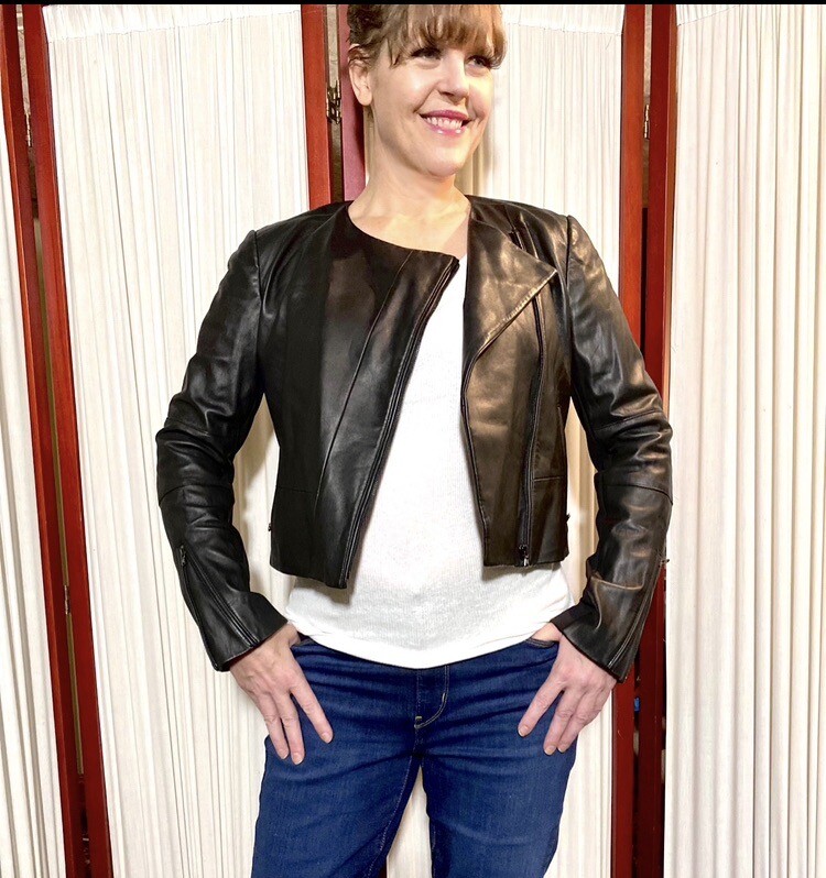 J BRAND ブラックライダースジャケット　サイズS Cropped Black Leather Moto Jacket by J Brand sz S/M | eBay