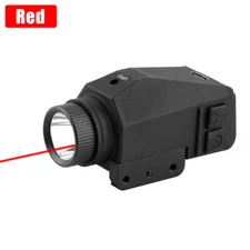 NEW LED Flashlight Combo Laser Sight 800LM Rechargeable Quick Release Rail Mount
