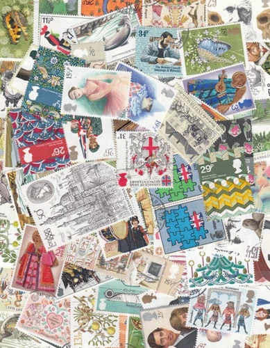 100 Great Britain Stamps Fine Used Collection Mixture EX FDC/Fine Used