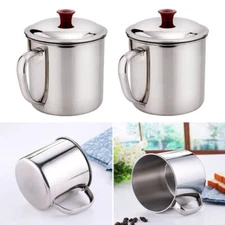 380ML Stainless Steel Coffee Tea Mug Cup Outdoor Camping Picnic Drinking Cup