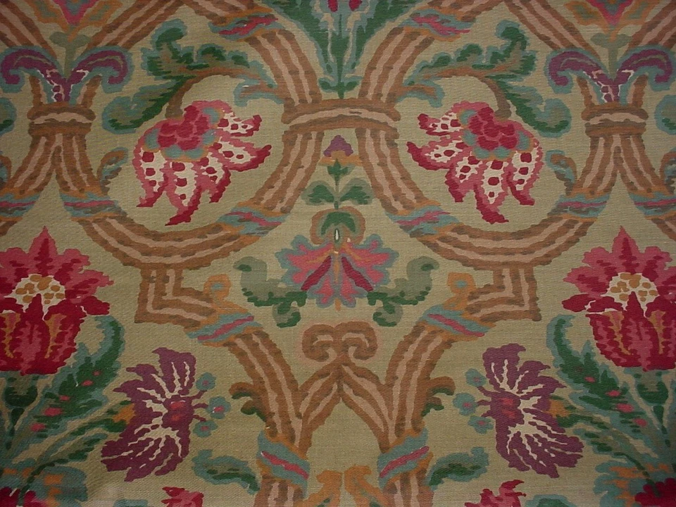 Tela de tapicería floral estampada Schumacher JH Thorp Halstead 5-1/2 años Foto 4 de 4