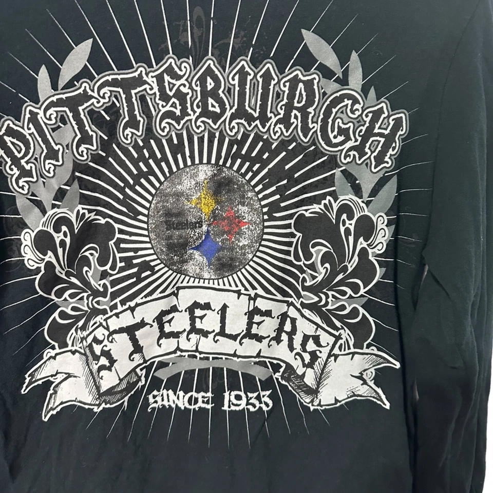 Camisa Pittsburgh Steelers Niños Talla XXL 18 2010 - Ropa Manga Larga Equipo NFL Foto 2 de 4