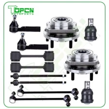 12Pc Wheel Bearing & Hub Tie Rods Sway Bars Set Fits Dodge Grand Caravan Voyager