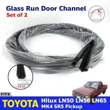 Fits Toyota Hilux MK4 SR5 LN50 LN56 LN65 Pickup Glass Run Door Channel Felt 2 Pc