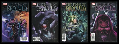 Tomb of Dracula Comic Set 1-2-3-4 Lot 2004 Marvel Vampires Van Helsing Blade 1st