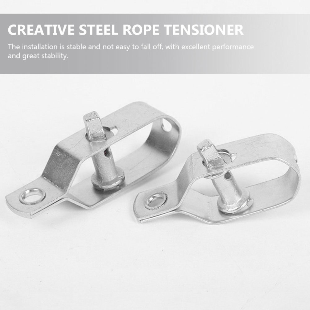 6 Pcs Fencing Line Wire Tightener Cable Tensioner Clamps Steel eBay