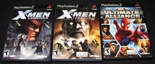 X-Men Legends I & II + Marvel Ultimate Alliance (PlayStation 2, PS2) Lot of 3