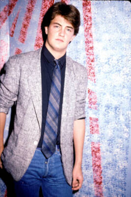 Matthew Perry New York to promote first network series ''Second Cha- Old Photo