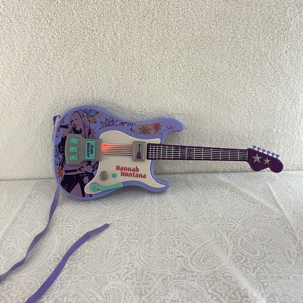 Hannah Montana Pop Glam Electric Guitar Plays Songs Used READ | eBay