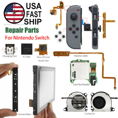  Full Repair Parts Slider Charging Port Flex Cable Fan For Nintendo Switch NS