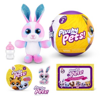 Plushy Pets Series 2 by Zuru Ages 3 and up Plastic Animal Collectibles