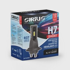 Kit Lampade LED Sirius H7 Corta 12V 6000k Chip Seoul Csp Coppia Fari Luce Bianca - Miniatura 5