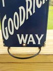 Vintage Porcelain B.F. Goodrich Tires Safety First Metal Sign. Approx. 6"X11.75" — photo 2