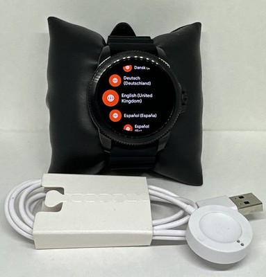 Fossil Gen 5E FTW4047 Men's Black Silicone Band Touchscreen Smartwatch SMW6