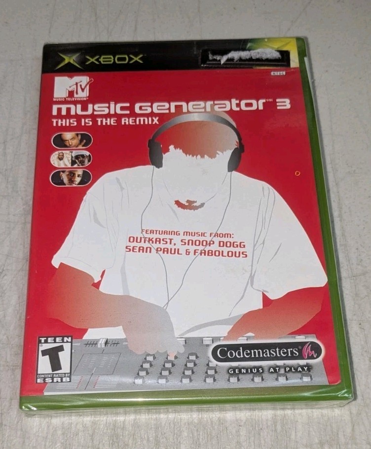 MTV Music Generator 3: This Is The Remix (Microsoft Xbox, 2004) SELLADO NUEVO