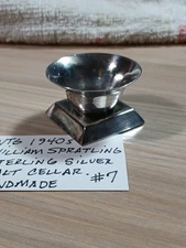 Vtg 1940s William Spratling Sterling Silver Salt Cellar / Made In Mexico / #7