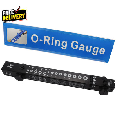 O Ring Gauge Telescoping Plastic Slide Style for Measuring O Rings Black Tool