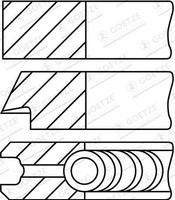 NEU - Goetze Engine 08-421800-10 Kolbenringsatz FüR BMW