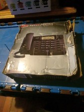 RCA 2 Line Corded Speakerphone Telephone Business Model 25201RE1-A Black W/Box