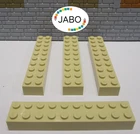 (J3/26) LEGO 4x 3006 brick building block 2x10 tan