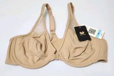 NWT Wacoal Women's Racerback Underwire Front Close Bra, Toast Nude size 34C