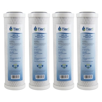 10 x 2.5 Inch 5 Micron Pentek EP-10 Comparable Carbon Block Water Filter 4 Pack