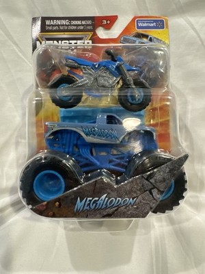 Monster Jam MEGALODON Monster Truck/Dirt Bike 2-Pack Spin Master 1:64 Scale
