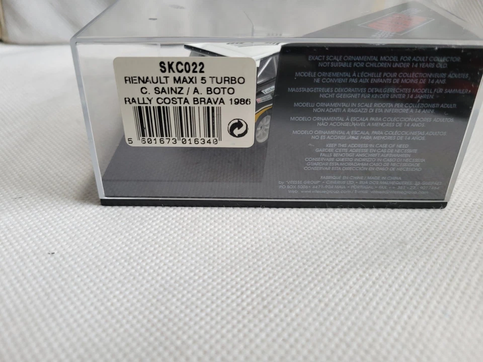  Renault 5 Maxi Turbo Rallye Costa Brava 1986 1:43 Universal Hobbies - Image 2 of 4