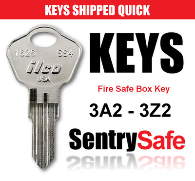 Sentry Safe & Fire Box keys / Select your key code / Series 3A2 - 3Z2