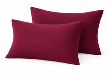 COTTON STICH  Wine 12x16 Toddler Pillowcase Set 2-pk , 600TC Cotton Soft Zipper