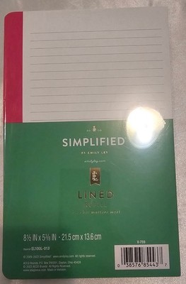 AT-A-GLANCE Simplified by Emily Ley Lined Refill Pages (EL100L-013)